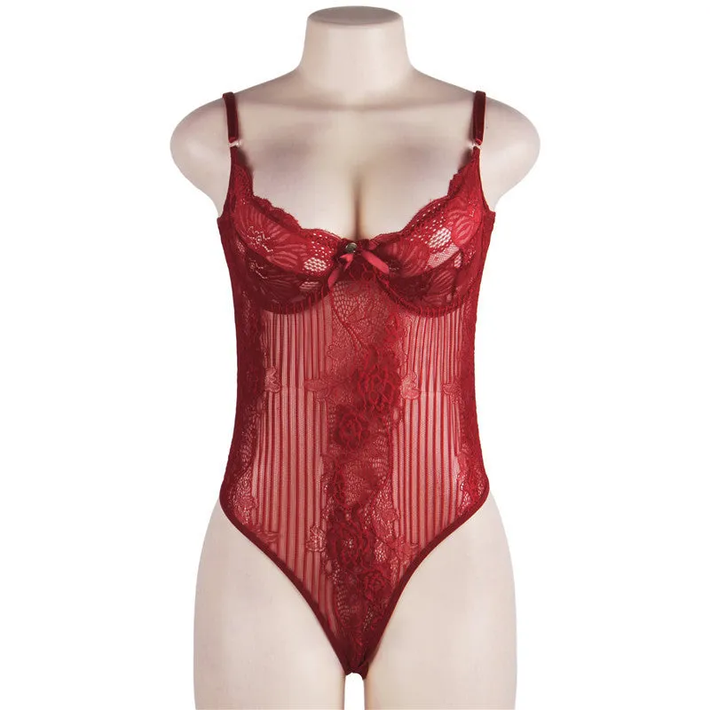Sexy Lingerie New Large Size Sexy Lace Pajamas