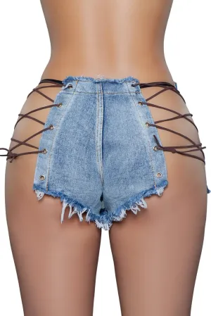 Sexy Lots Of Love Denim Shorts
