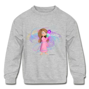 Shae and her Sparkle Wand Kids' Crewneck Sweatshirt