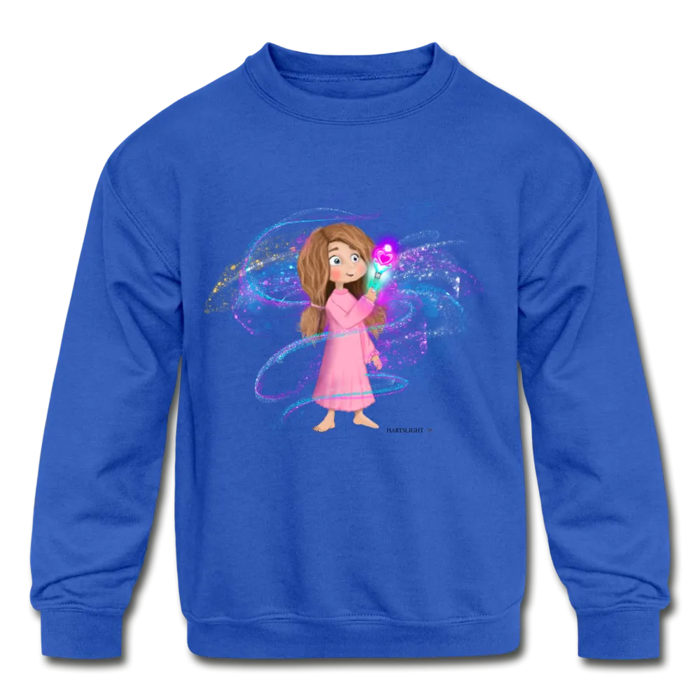 Shae and her Sparkle Wand Kids' Crewneck Sweatshirt