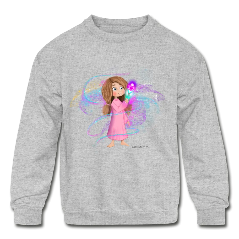 Shae and her Sparkle Wand Kids' Crewneck Sweatshirt