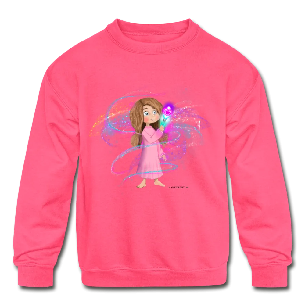 Shae and her Sparkle Wand Kids' Crewneck Sweatshirt