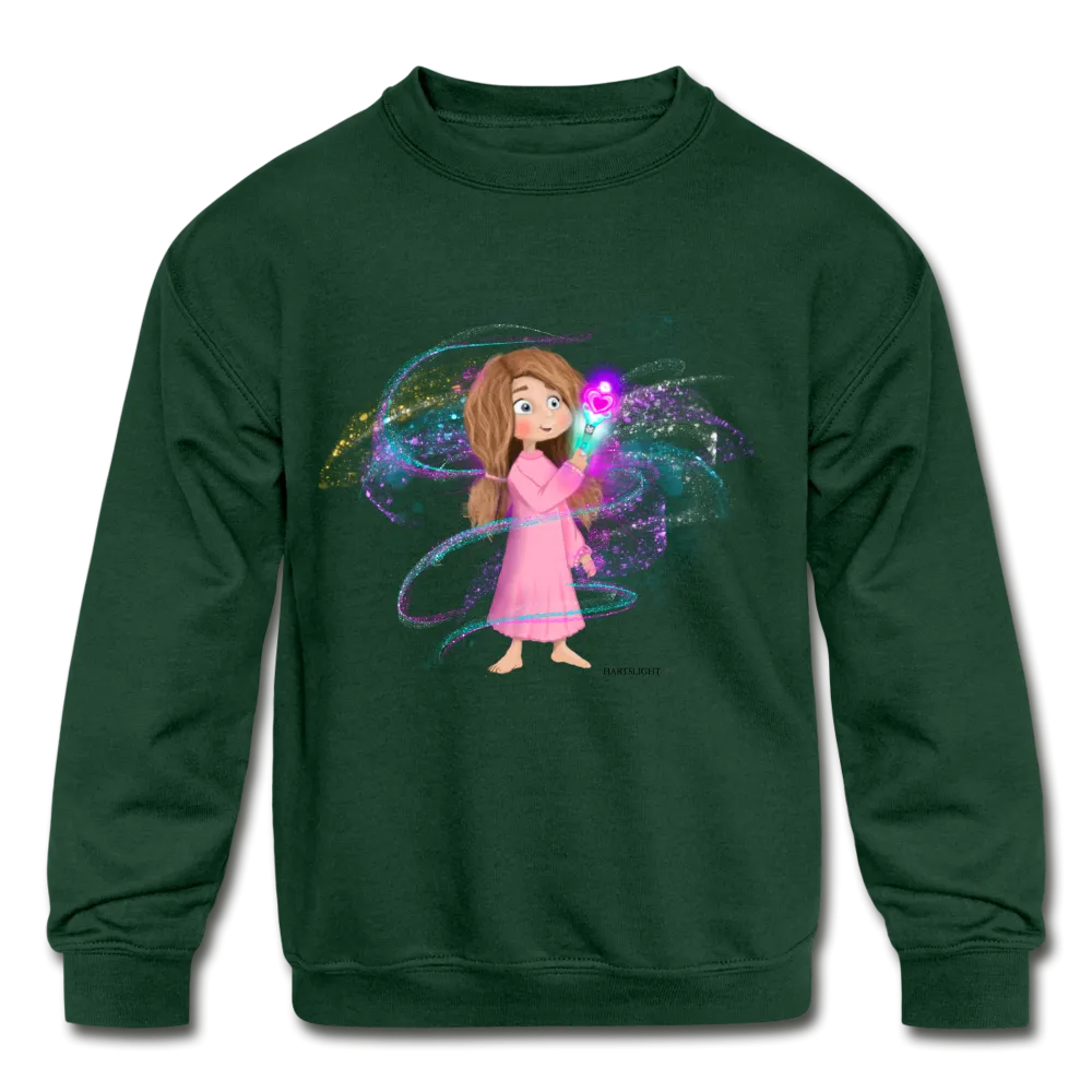 Shae and her Sparkle Wand Kids' Crewneck Sweatshirt