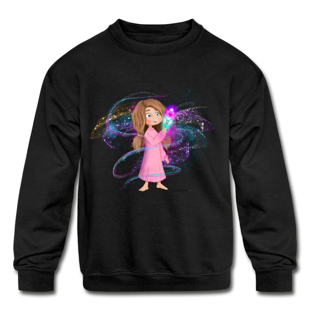 Shae and her Sparkle Wand Kids' Crewneck Sweatshirt