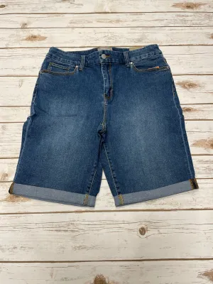 Shorts By Chicos In Blue Denim, Size: M