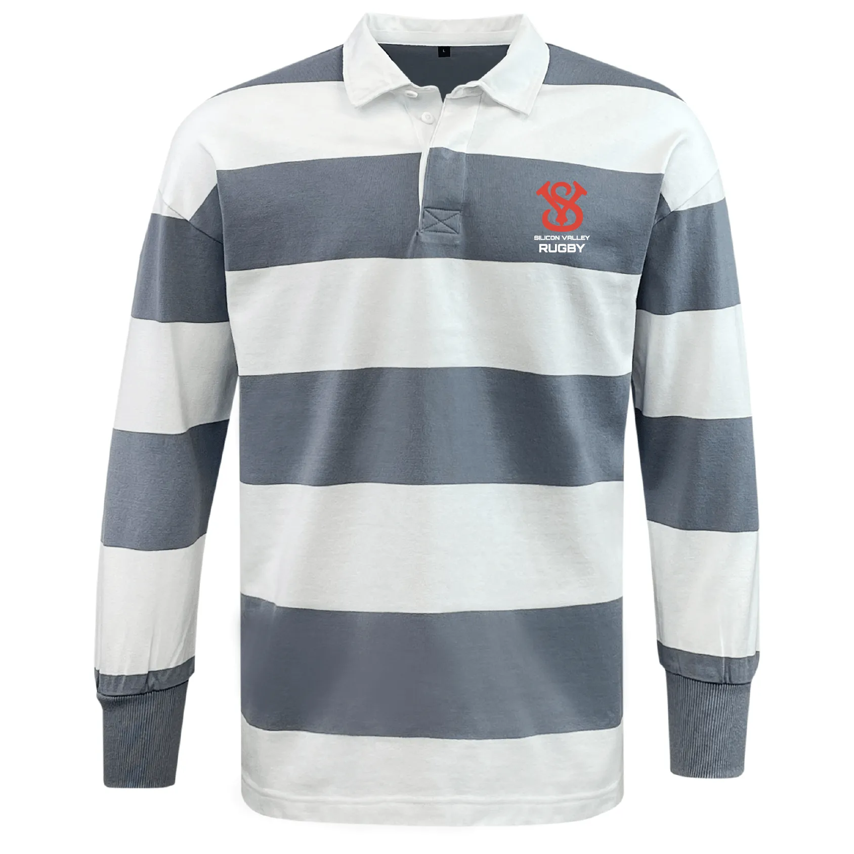 Silicon Valley Classic Long Sleeve Hooped Rugby Jersey