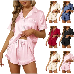 Silk pajamas set-D267 | Inspanda