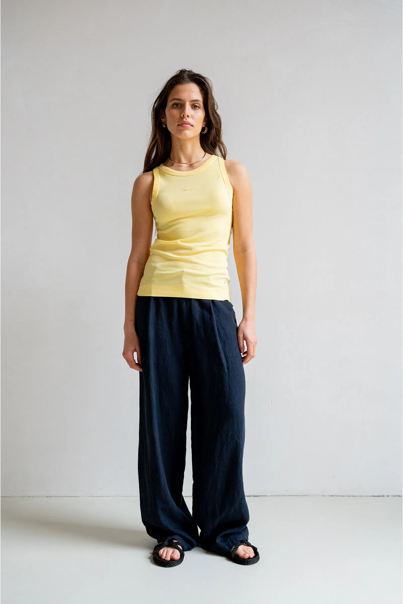 SINGLET EMBROIDERY (S25F1643LTD) MAIZE
