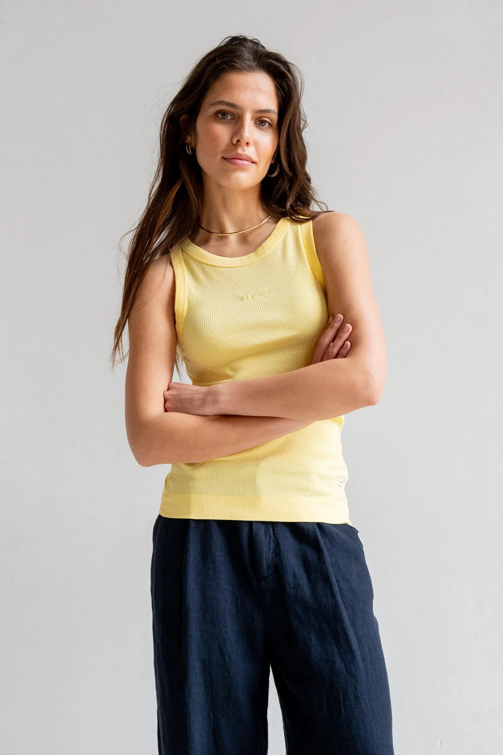 SINGLET EMBROIDERY (S25F1643LTD) MAIZE
