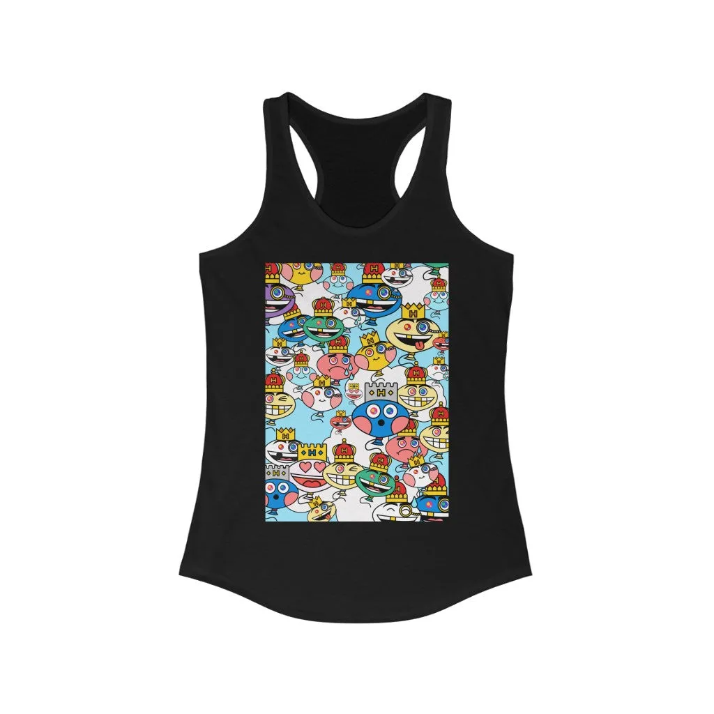 SKY COMMANDER SHIP Blue Ideal Racerback Tank