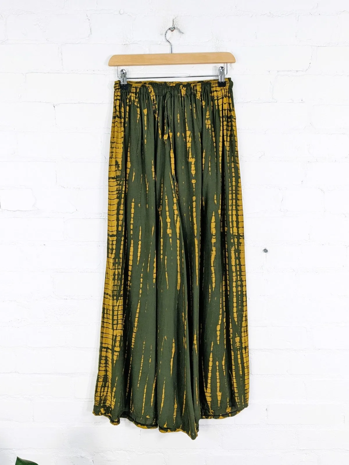 Snake Tie Dye Wide Trousers