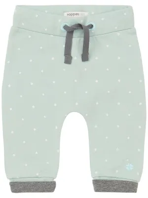 Soft Jersey Trousers - Mint with White Stars