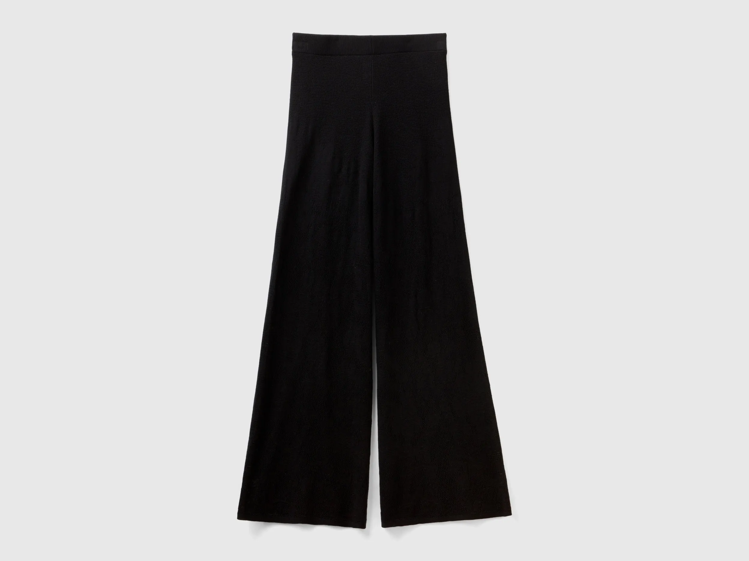 Solid Flared Fit Trousers