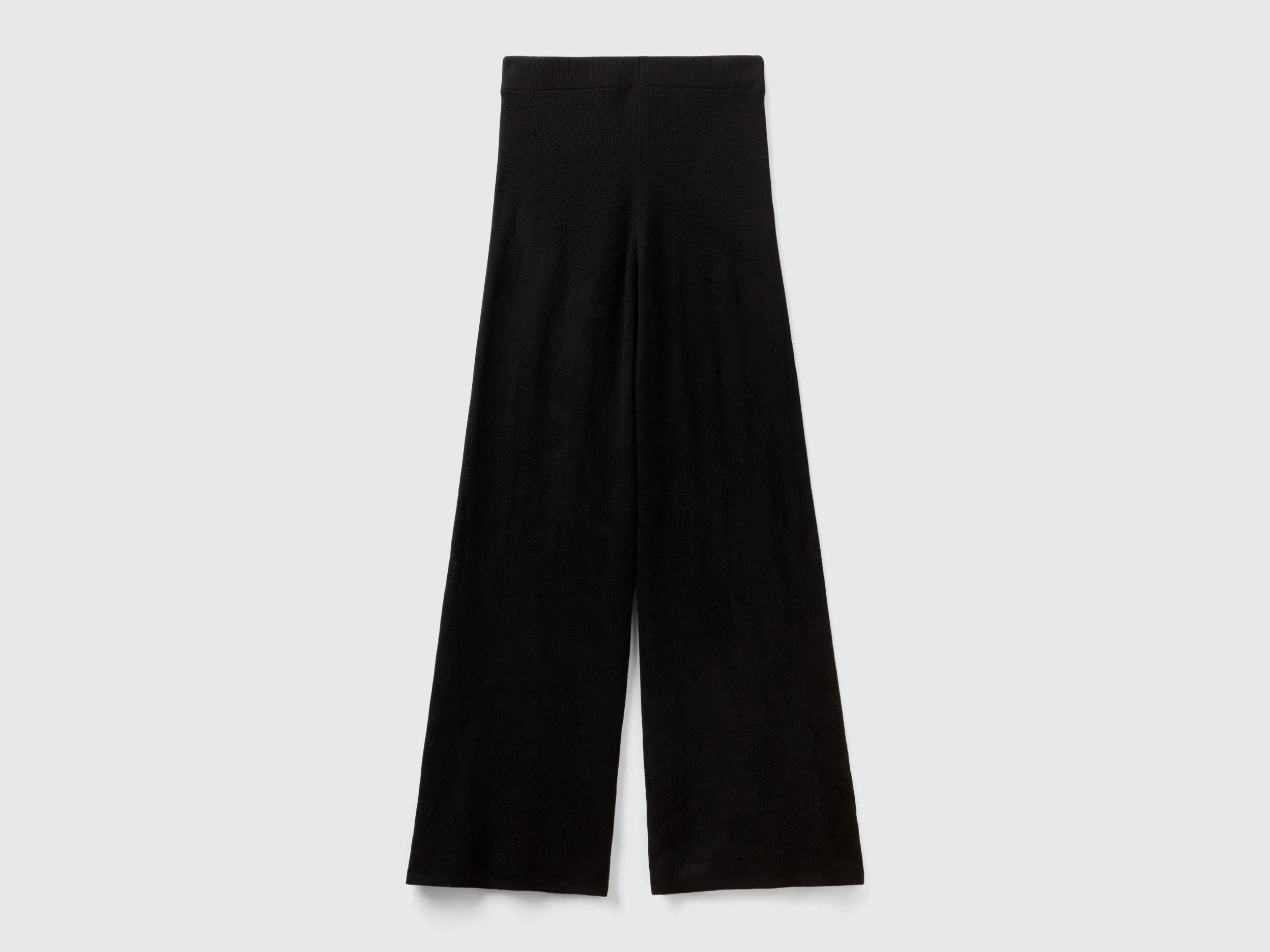 Solid Flared Fit Trousers