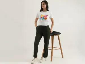 Solid Narrow Fit Trousers