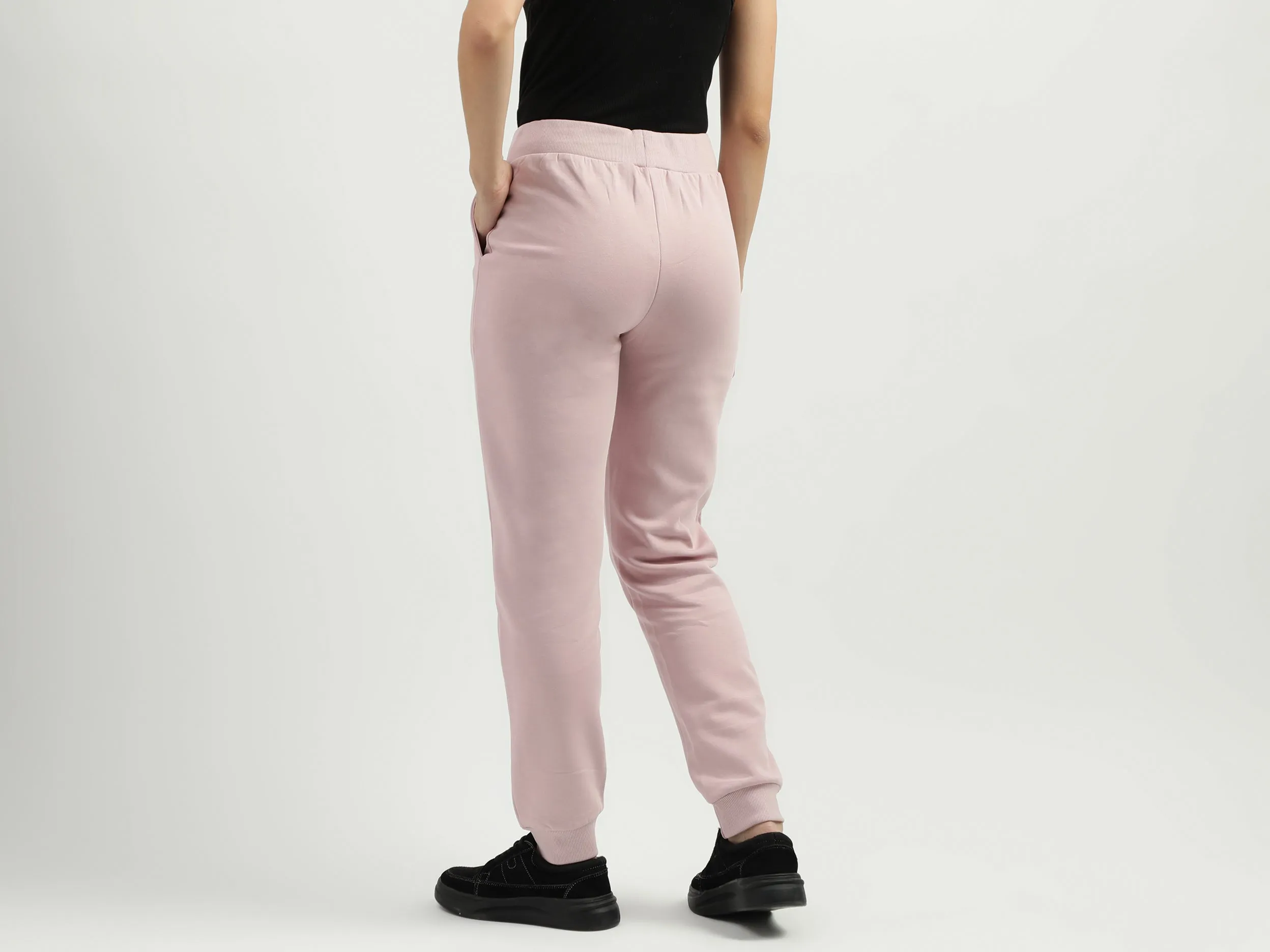 Solid Pattern Regular Fit Trousers