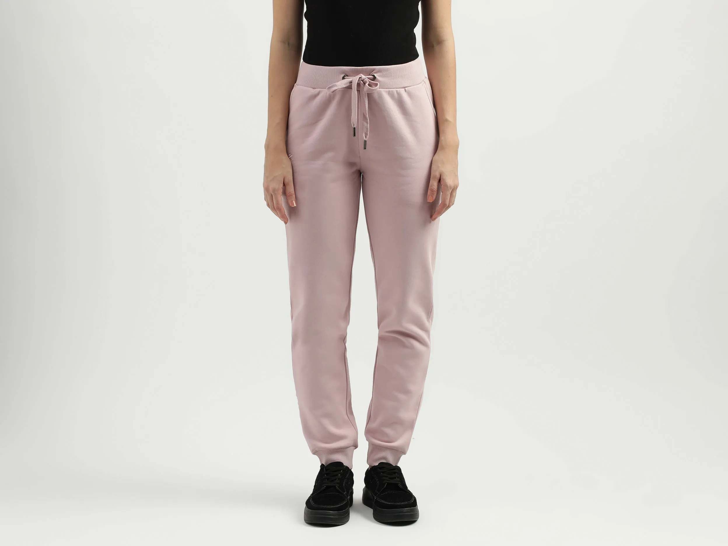 Solid Pattern Regular Fit Trousers