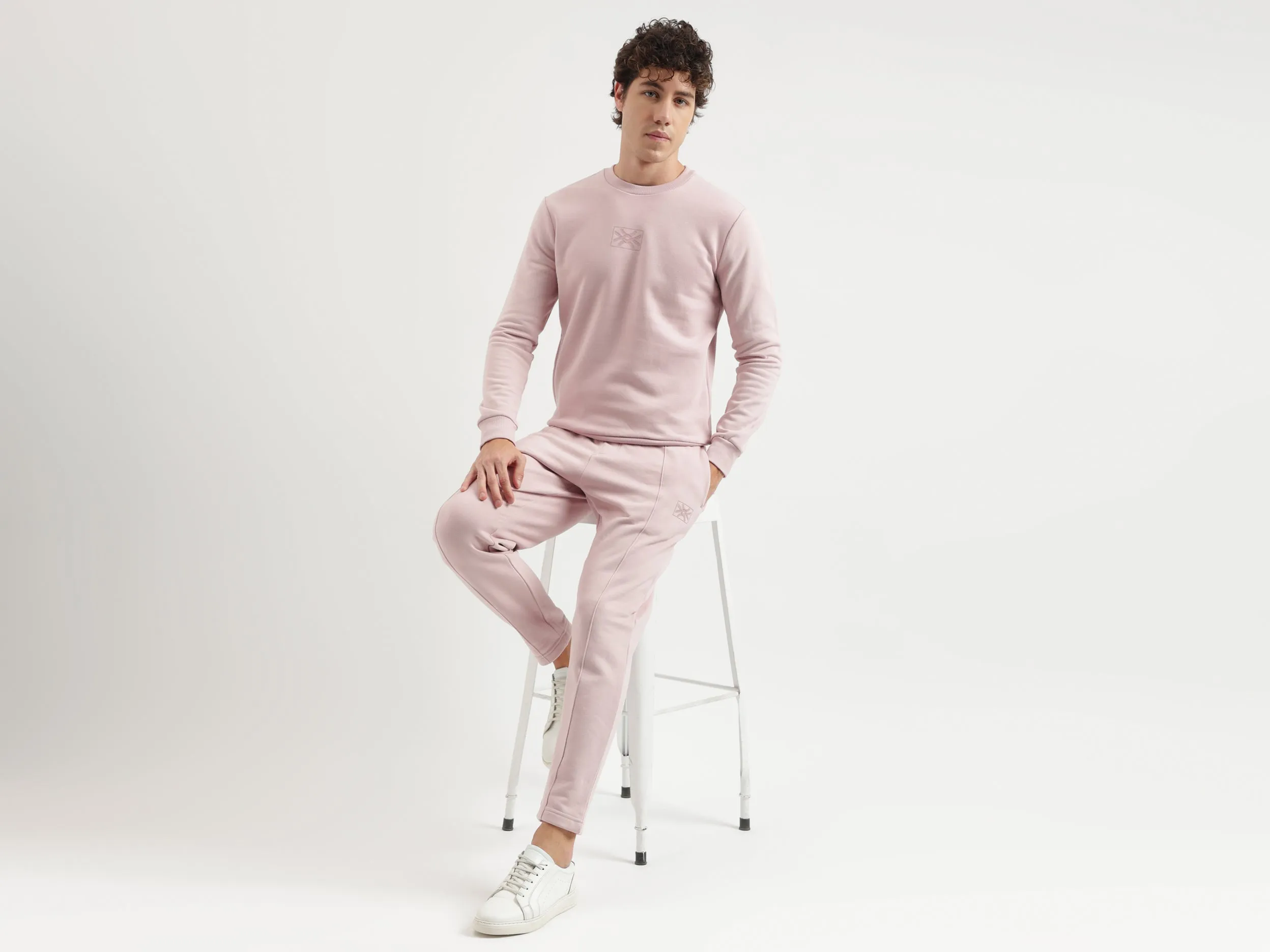 Solid Pattern Regular Fit Trousers