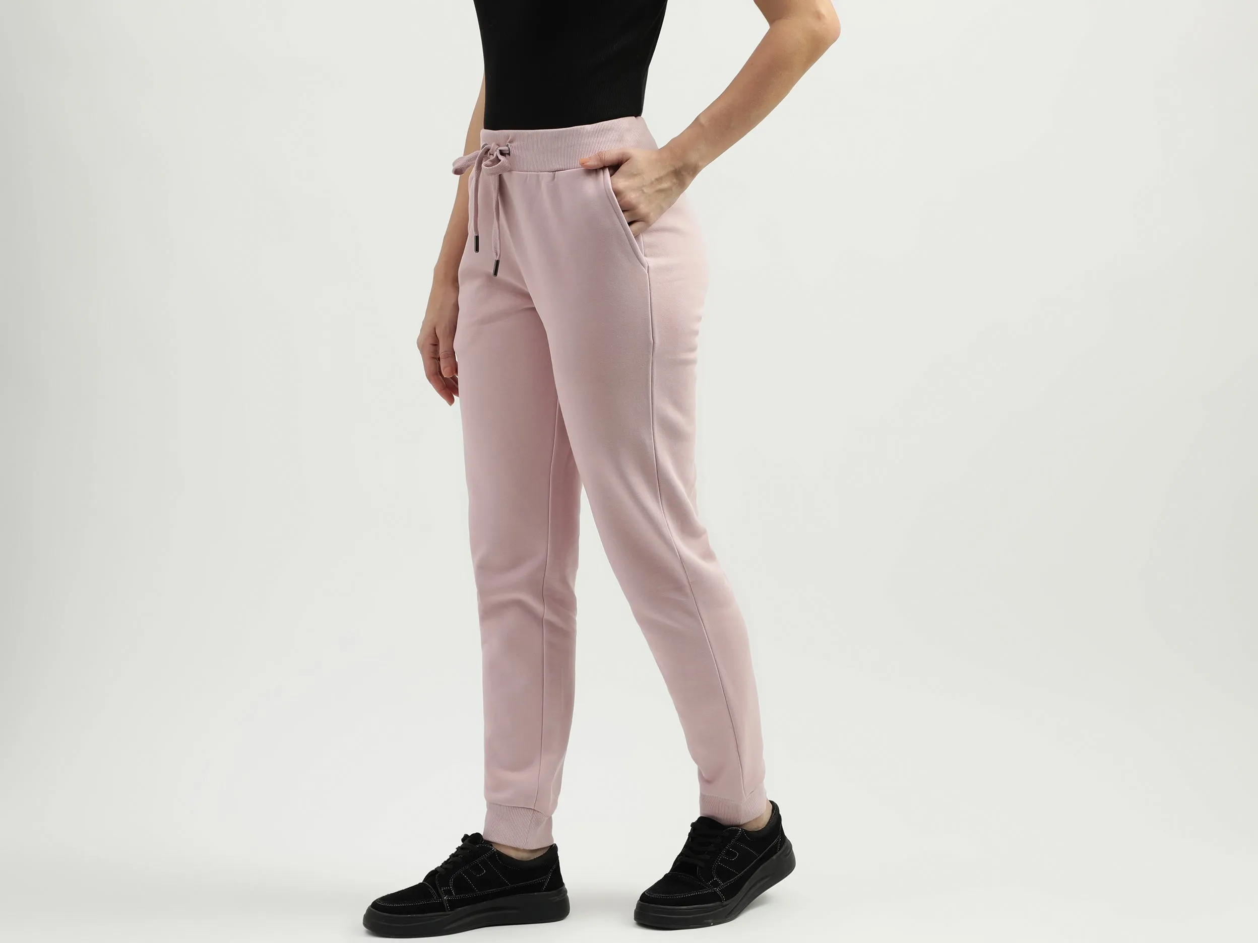Solid Pattern Regular Fit Trousers