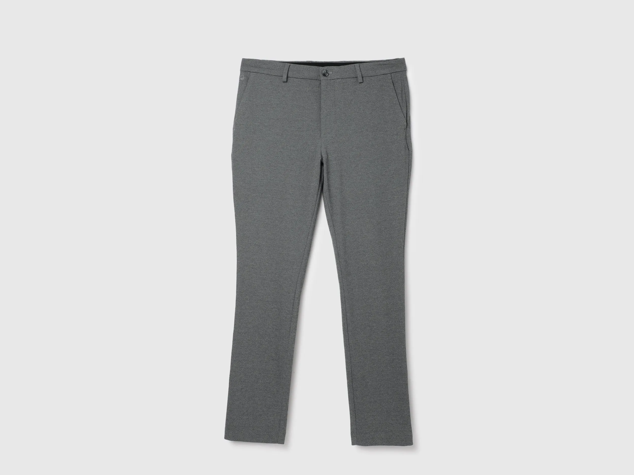 Solid Pattern Slim Fit Trousers