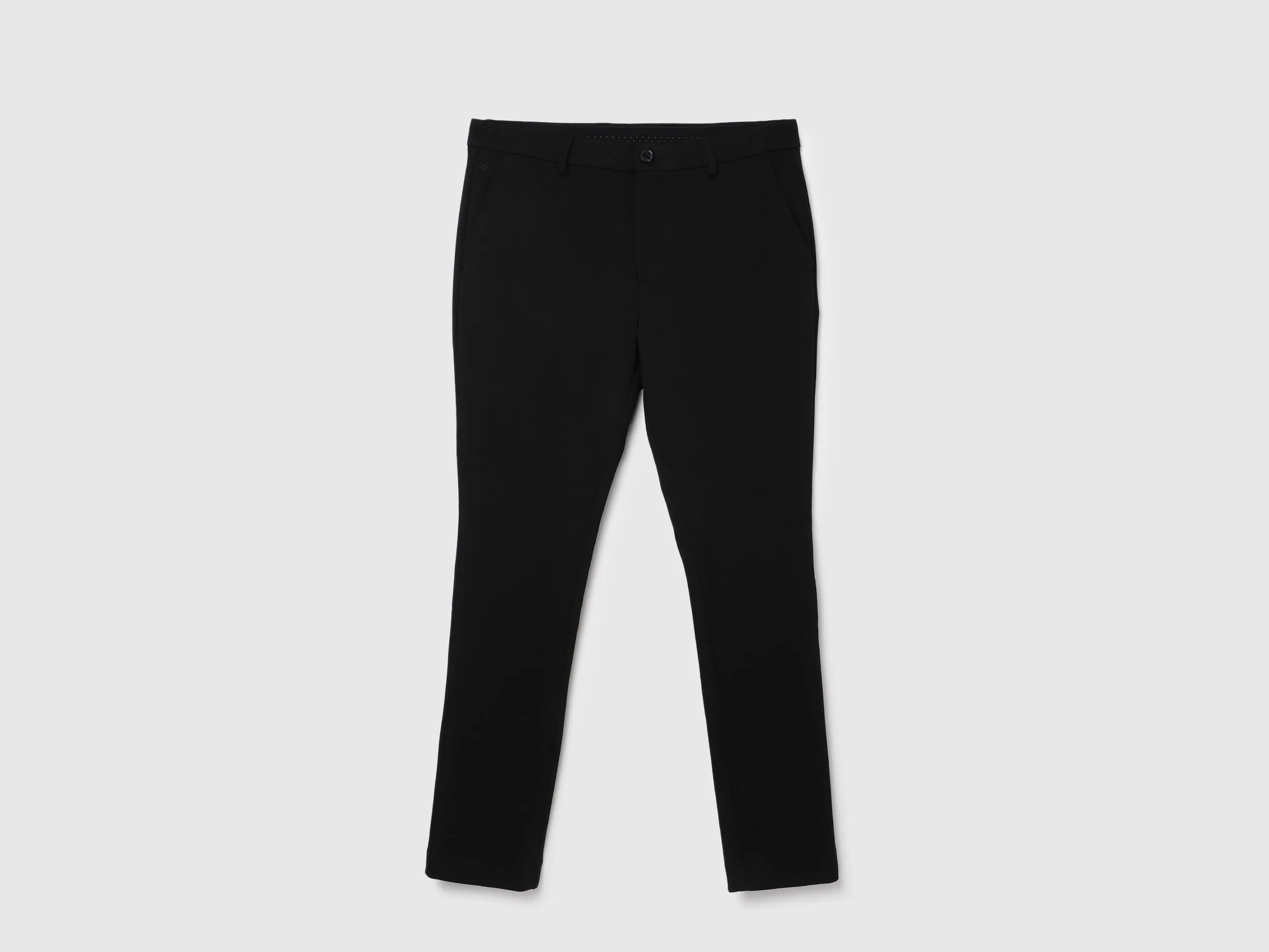 Solid Pattern Slim Fit Trousers