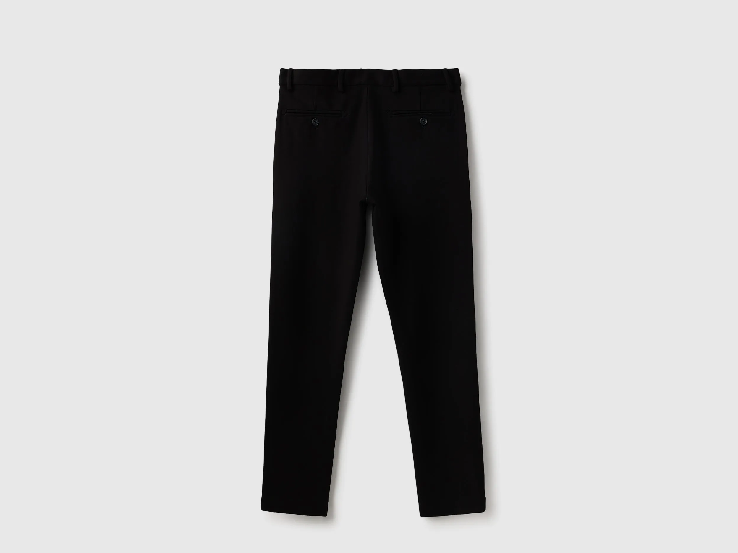 Solid Slim Fit Premium Knit Trousers