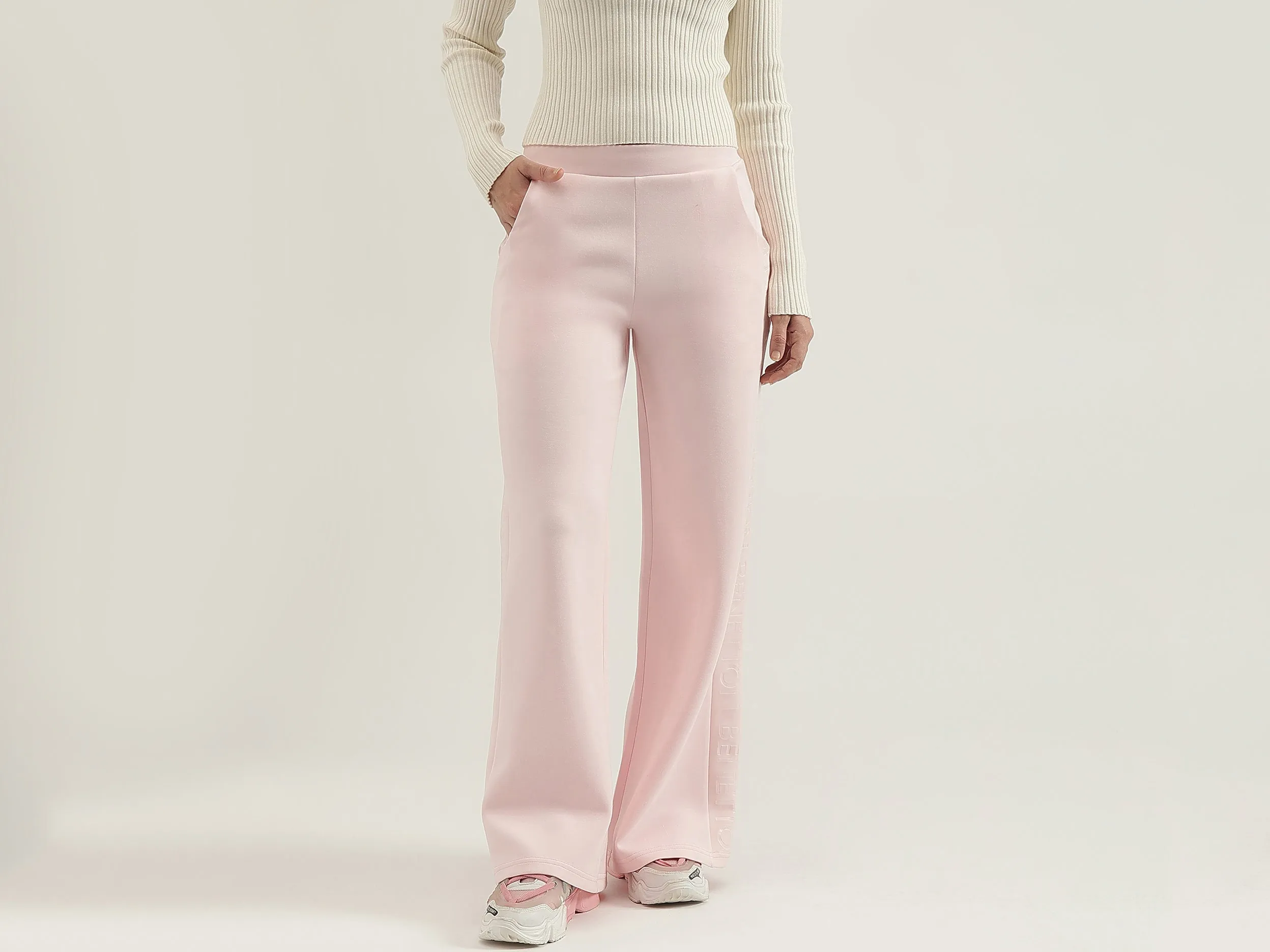 Solid Straight Fit Trousers