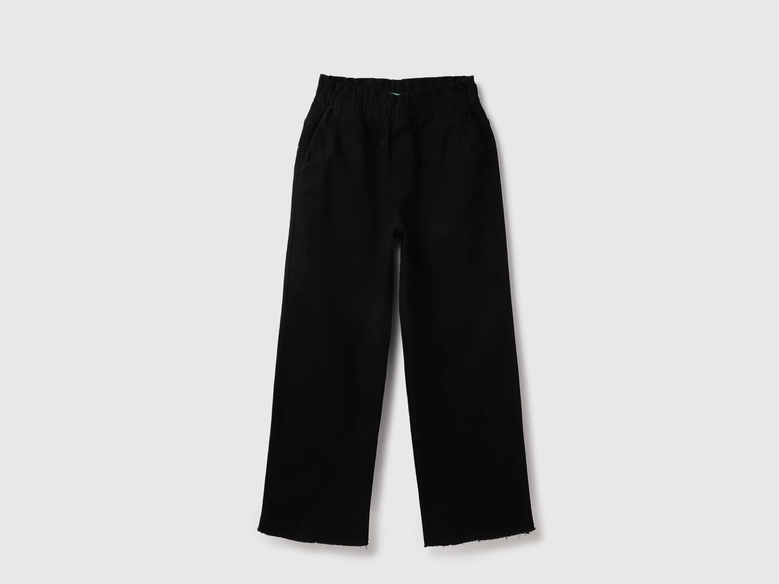 Solid Wide Leg Fit Trousers