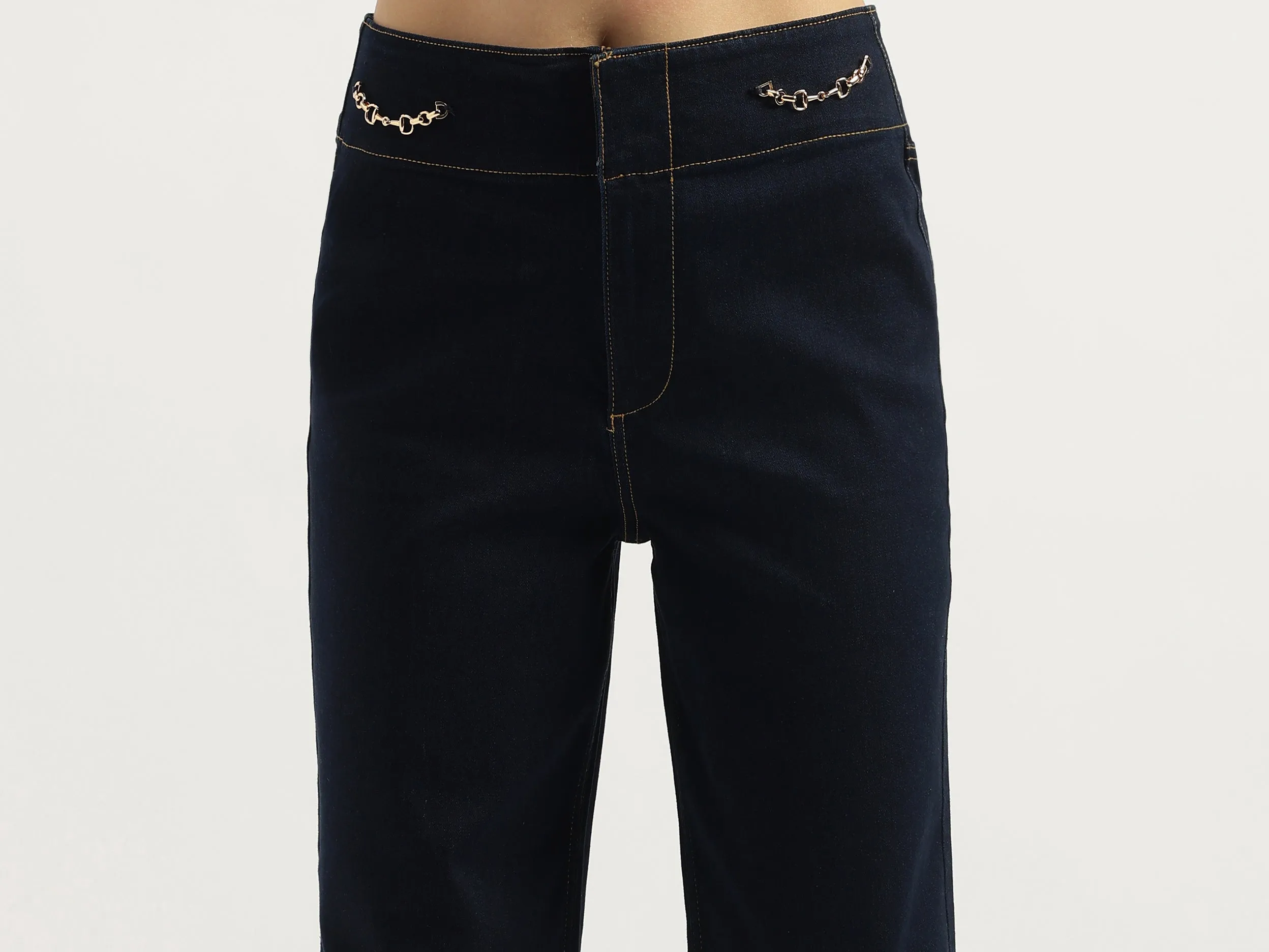 Solid Wide Leg Fit Trousers