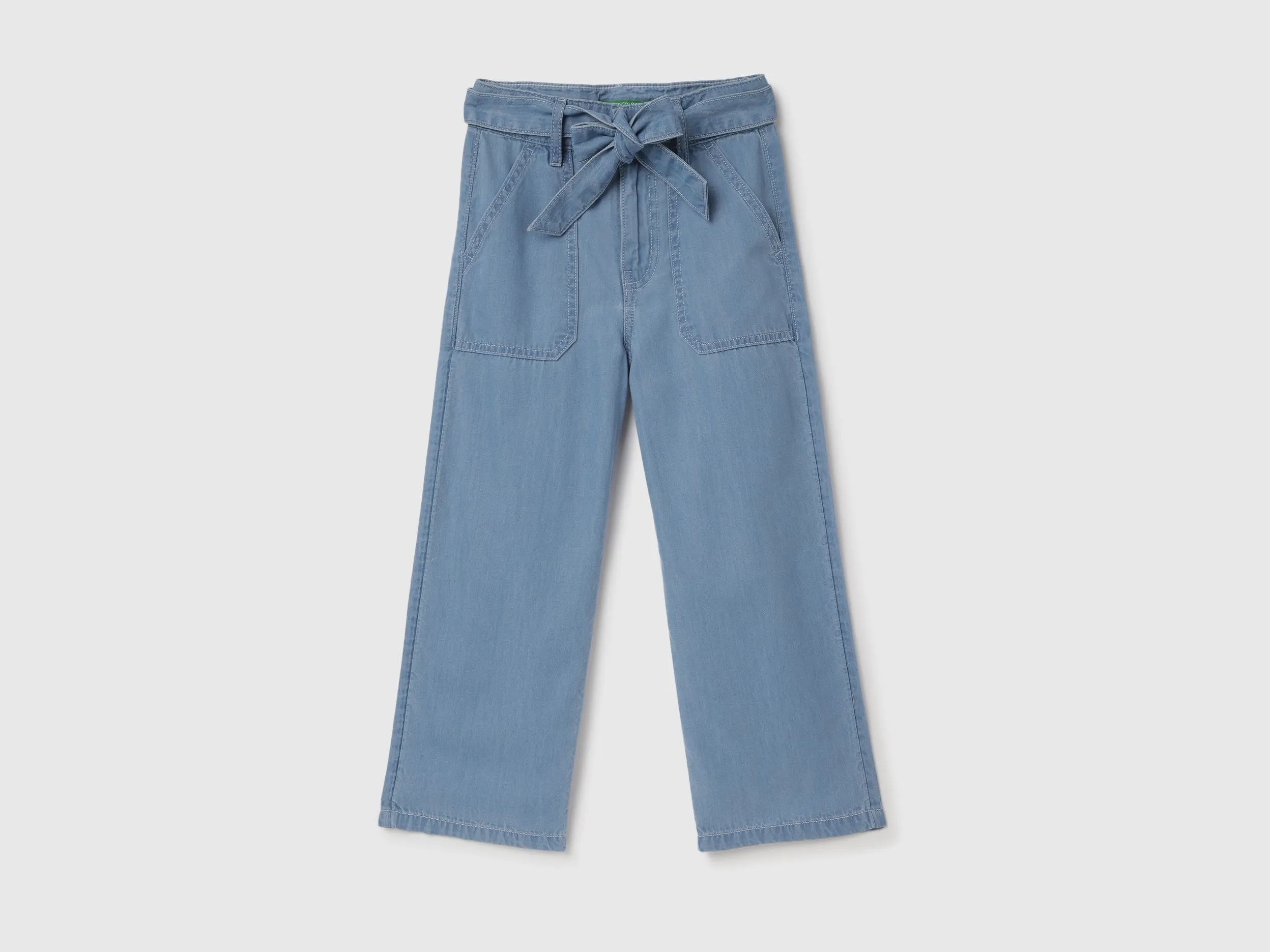 Solid Wide Leg Trousers