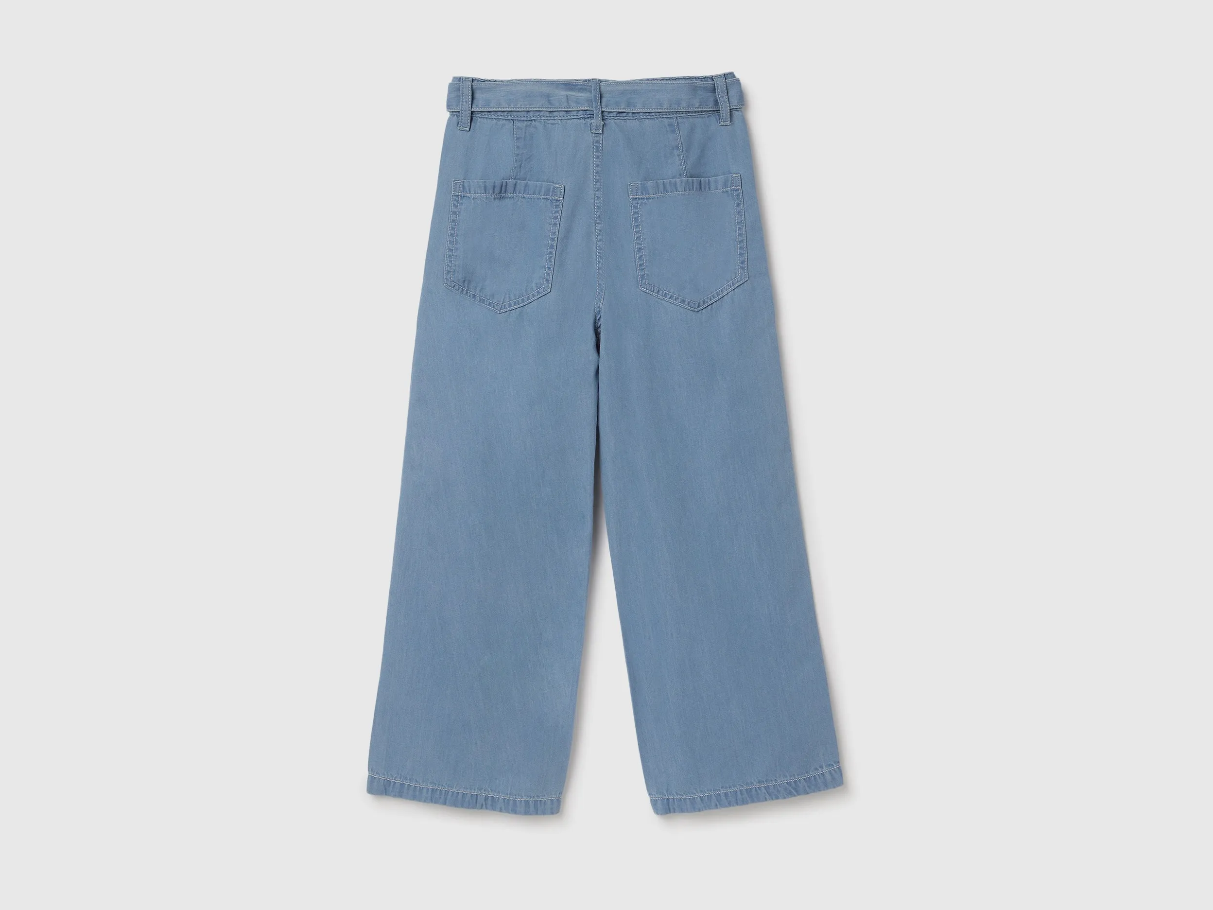Solid Wide Leg Trousers