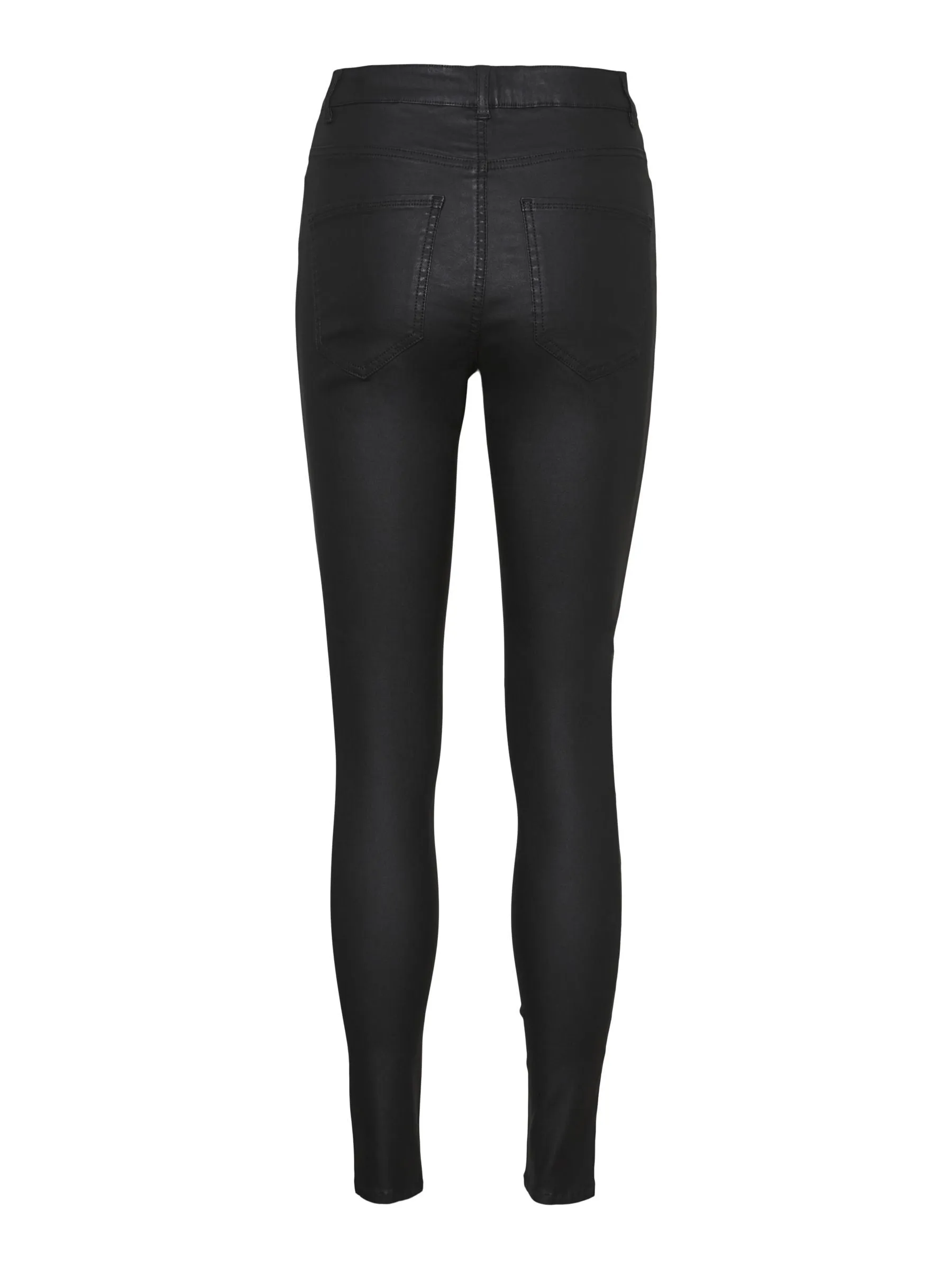 sophia High rise Skinny Coated Jean - Black