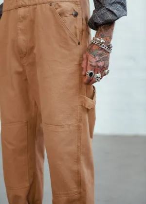 Stan Workwear Dungarees Brown