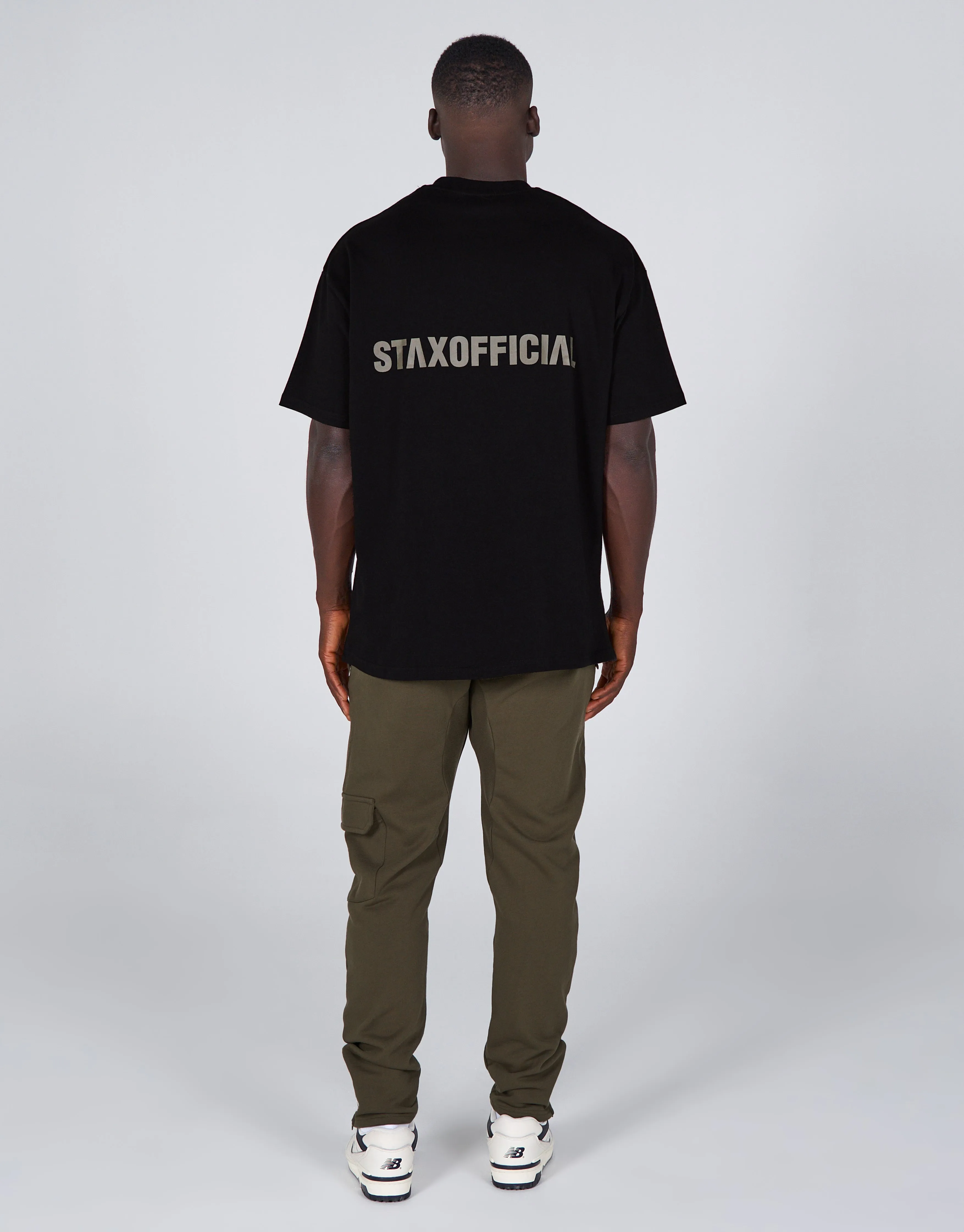 Standard Fit Tee - Black/ Khaki Logo
