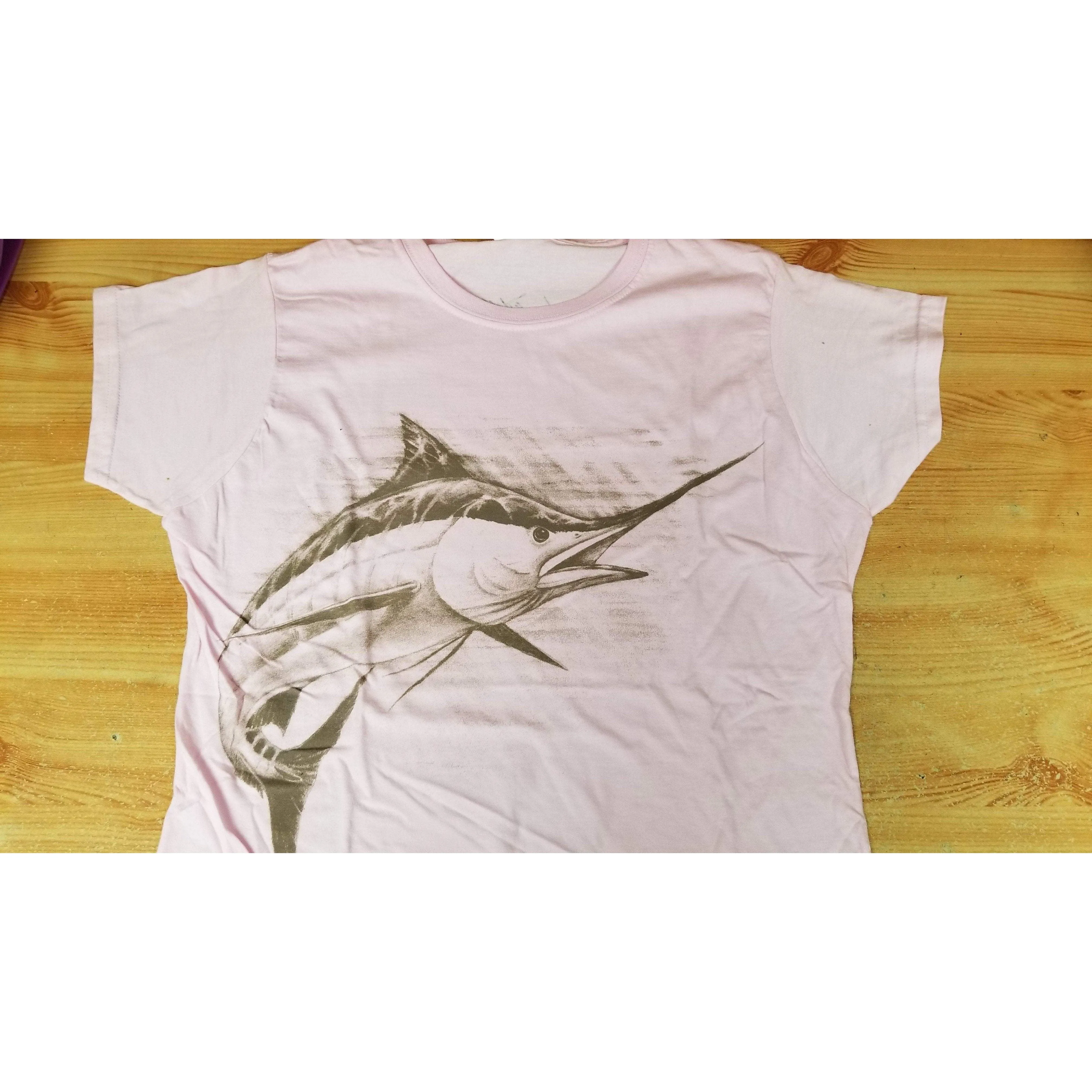 Steve Whitlock Signature Women's Tone on Tone Marlin SS Slim Cut Shirts