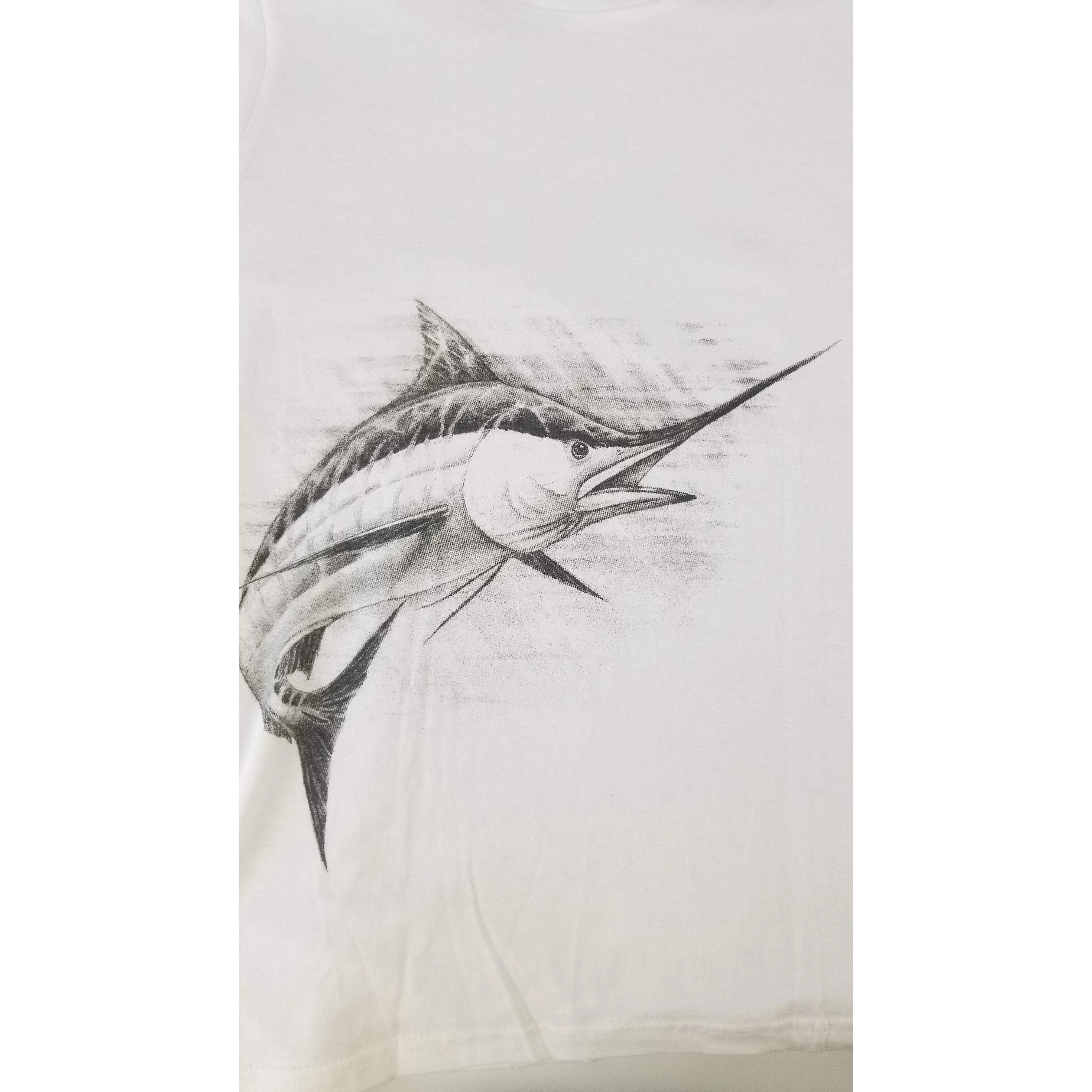 Steve Whitlock Signature Women's Tone on Tone Marlin SS Slim Cut Shirts