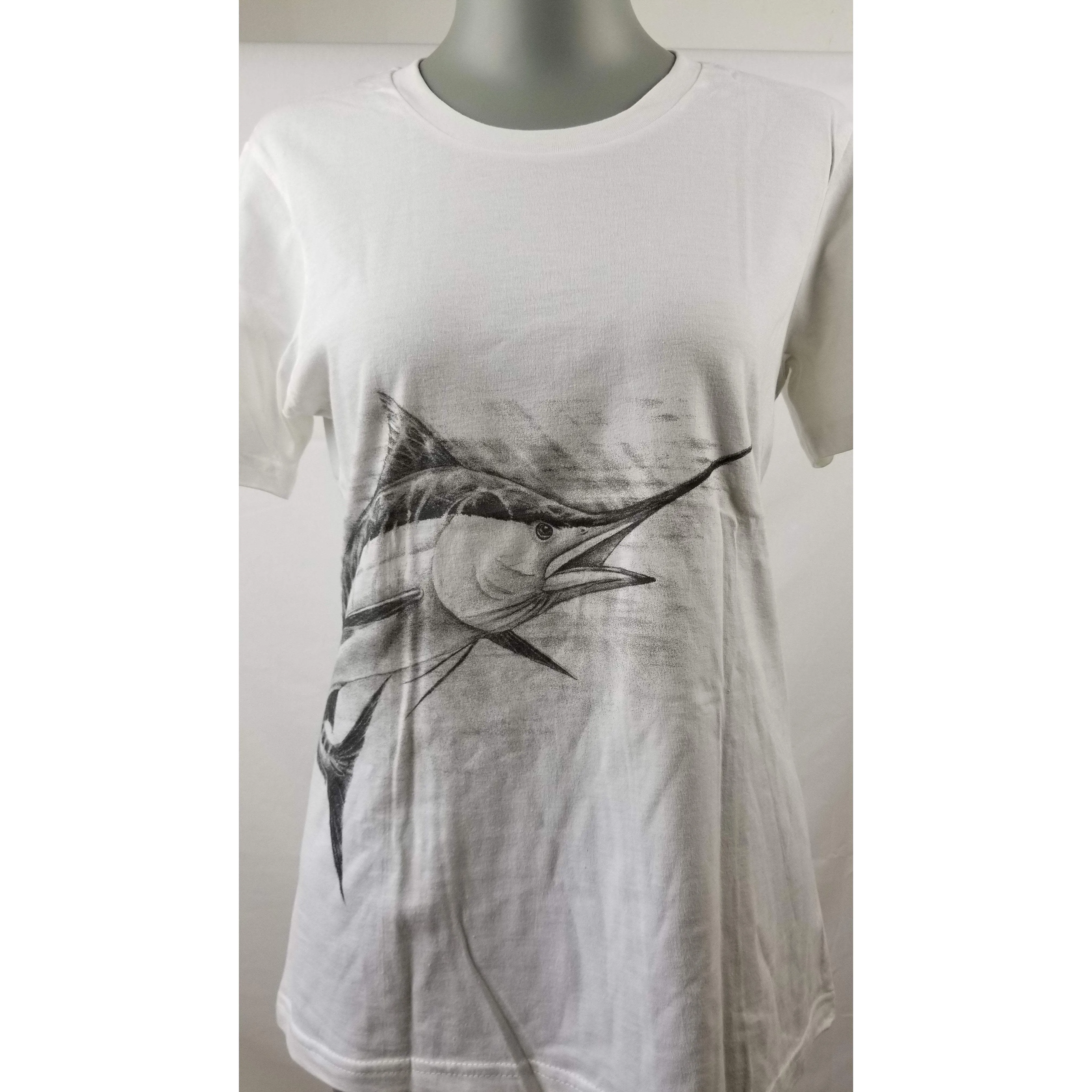 Steve Whitlock Signature Women's Tone on Tone Marlin SS Slim Cut Shirts