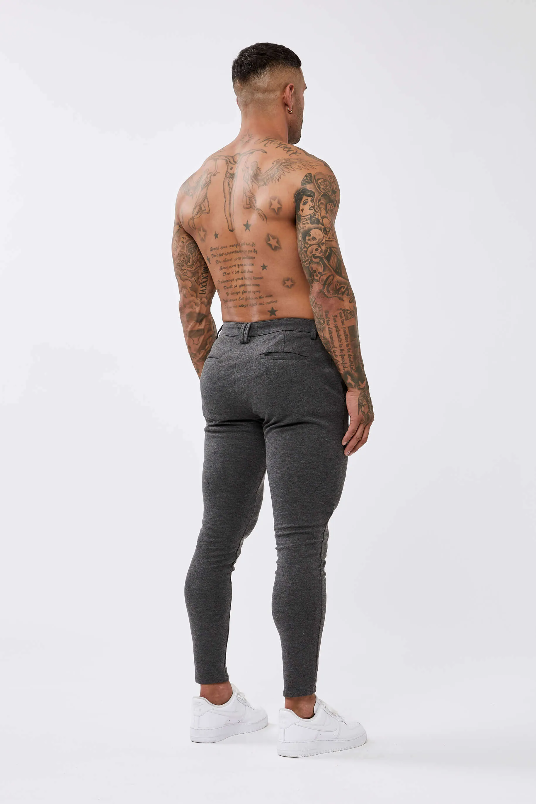 STRETCH TROUSER CHARCOAL - SPRAY-ON FIT