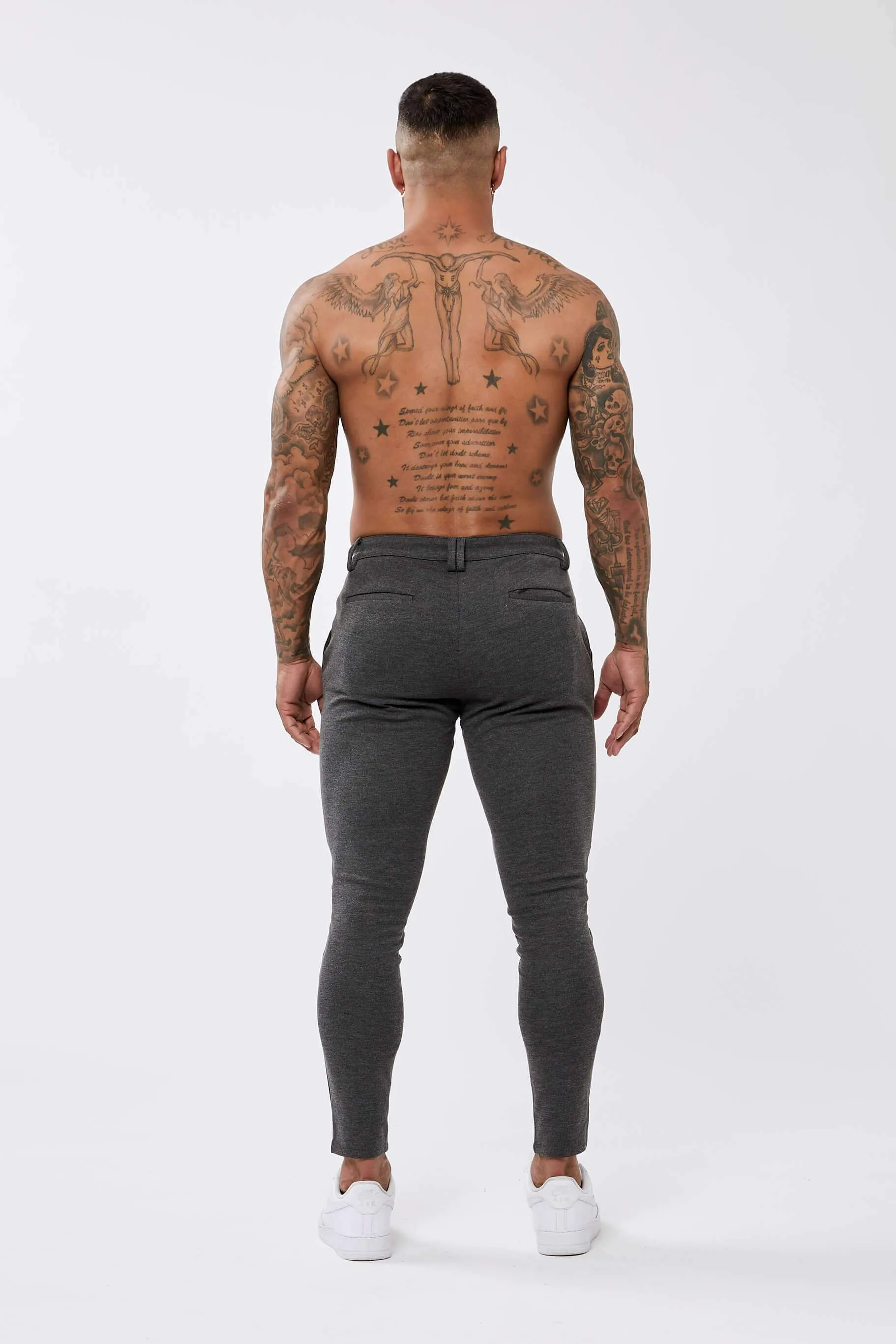 STRETCH TROUSER CHARCOAL - SPRAY-ON FIT