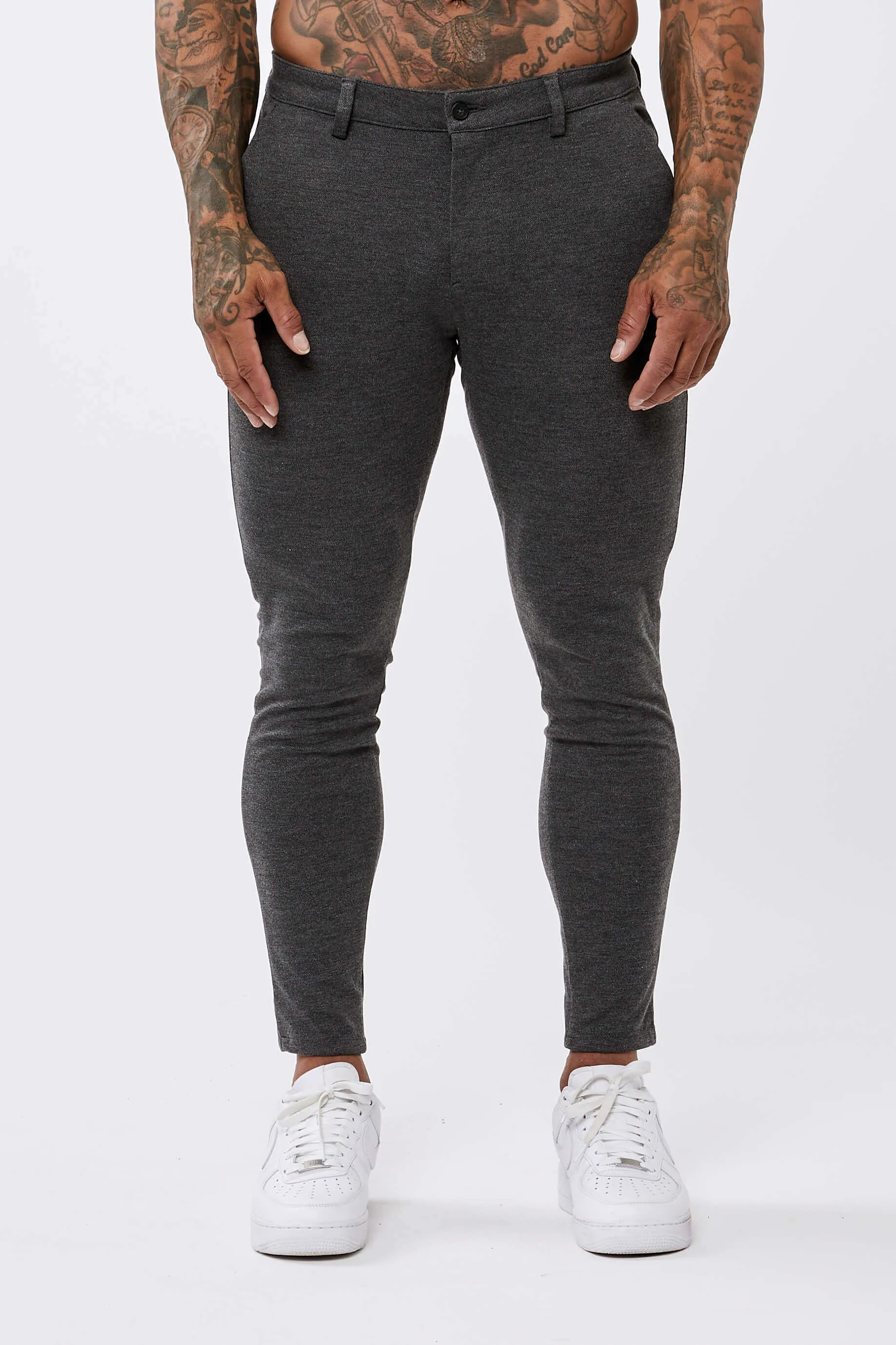 STRETCH TROUSER CHARCOAL - SPRAY-ON FIT