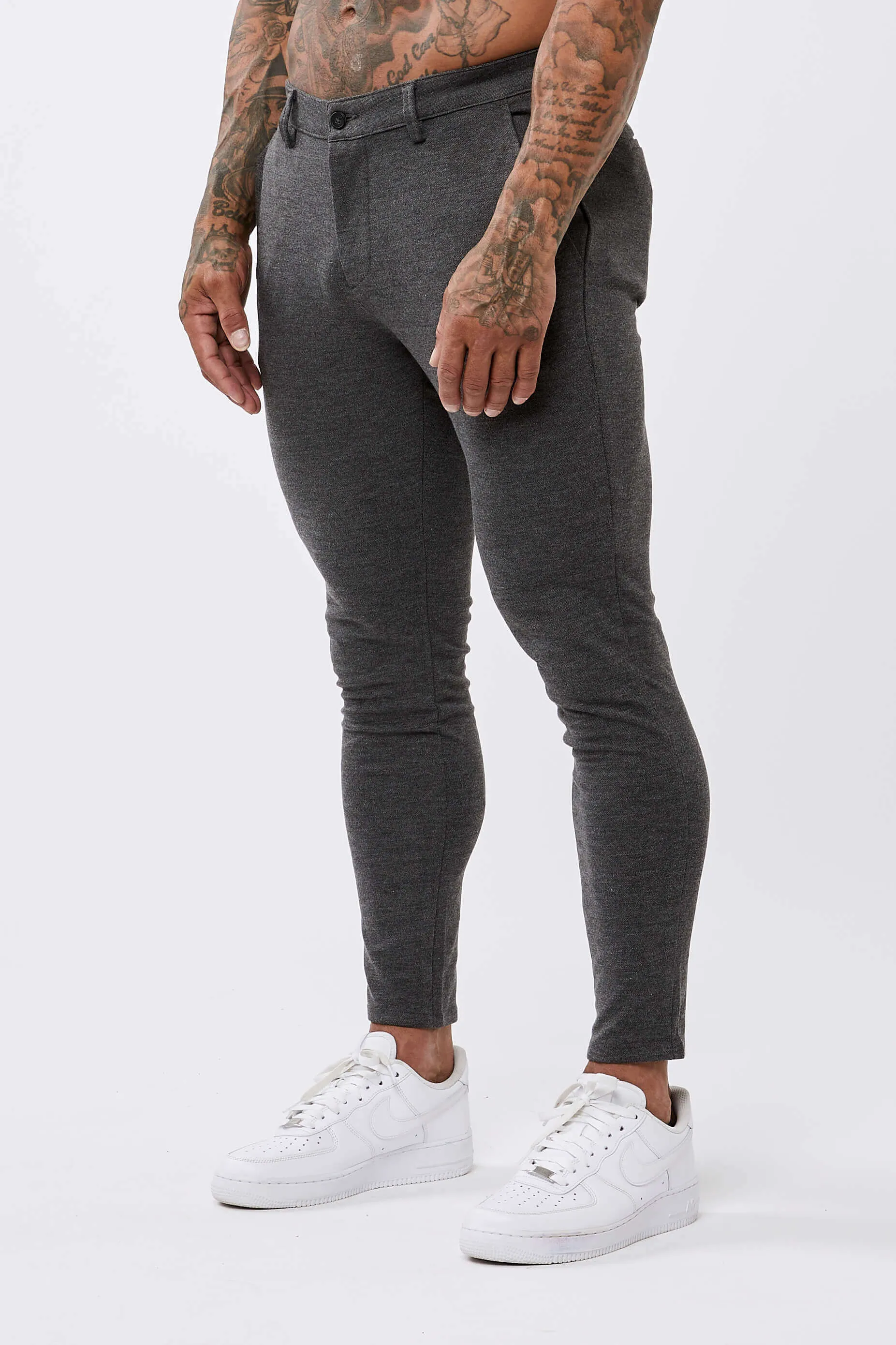 STRETCH TROUSER CHARCOAL - SPRAY-ON FIT