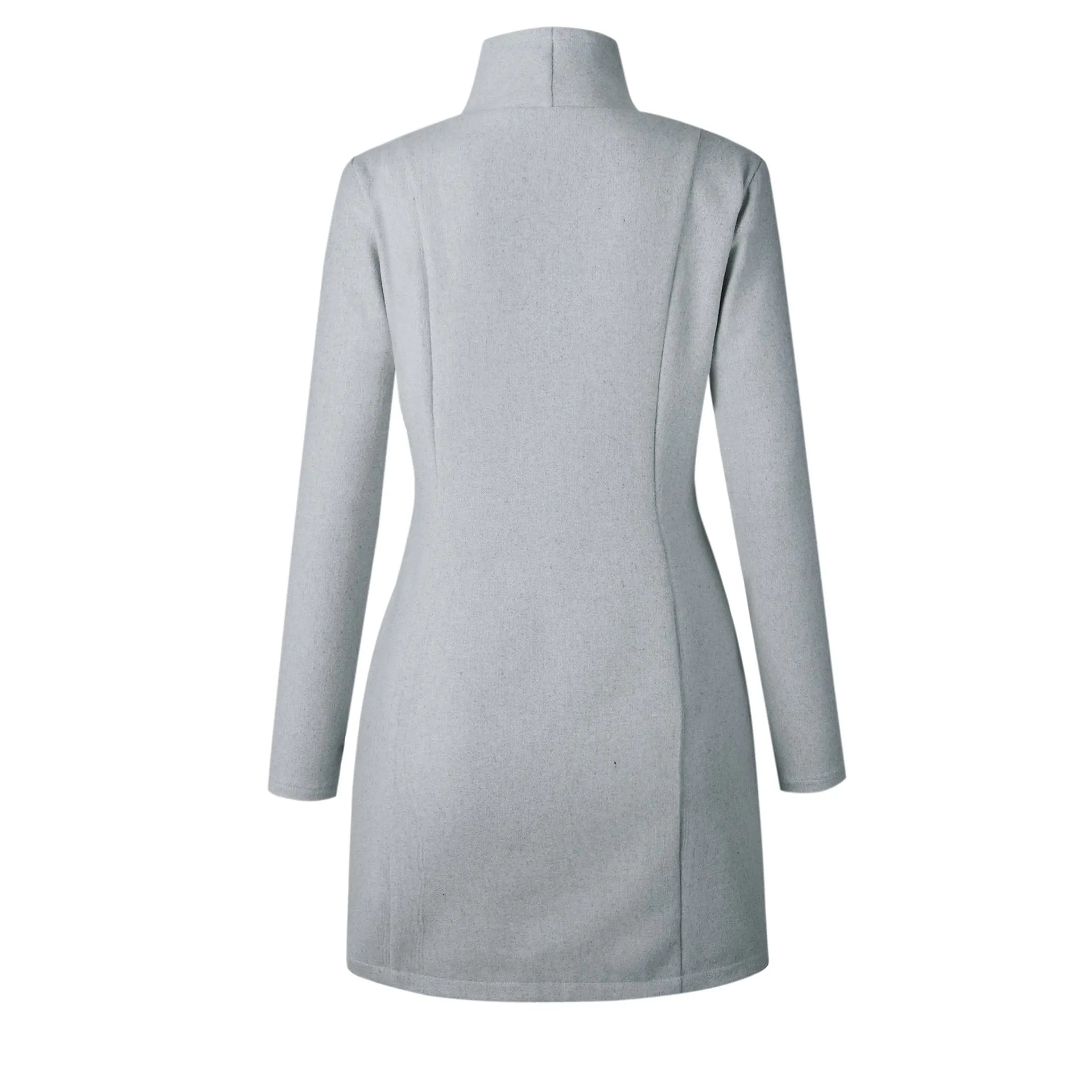 Stunncal Slim Zipper Coat