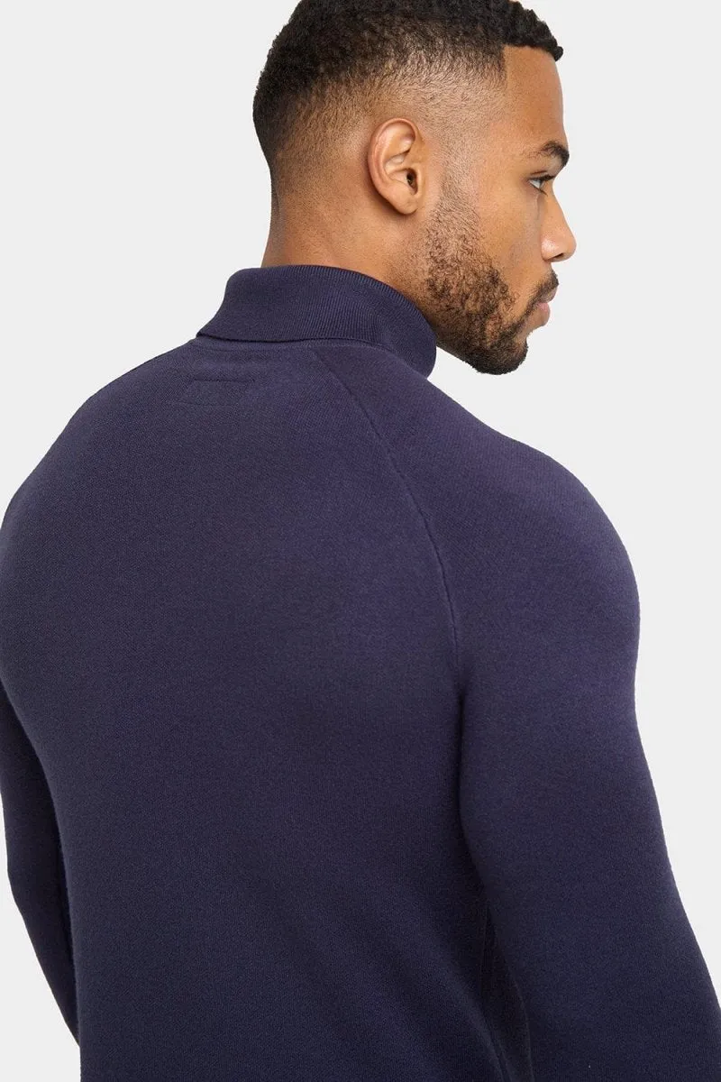 Supersoft Roll Neck in Navy