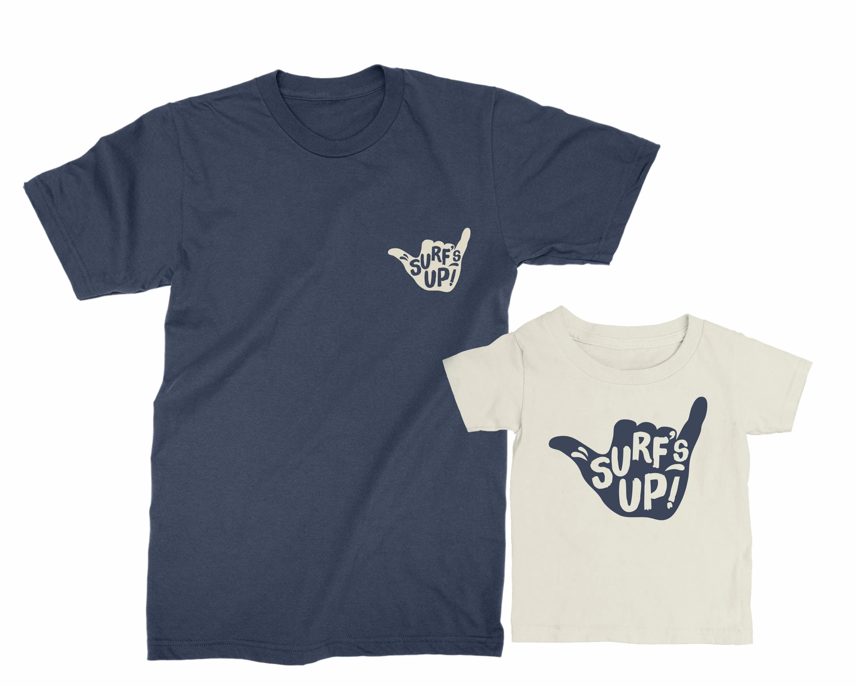 Surf's Up. Dad & Baby matching t-shirts. Gift for Dad. Father Son and Daughter gift. Dad's Birthday Gift. New dad gift. Father's Day gift