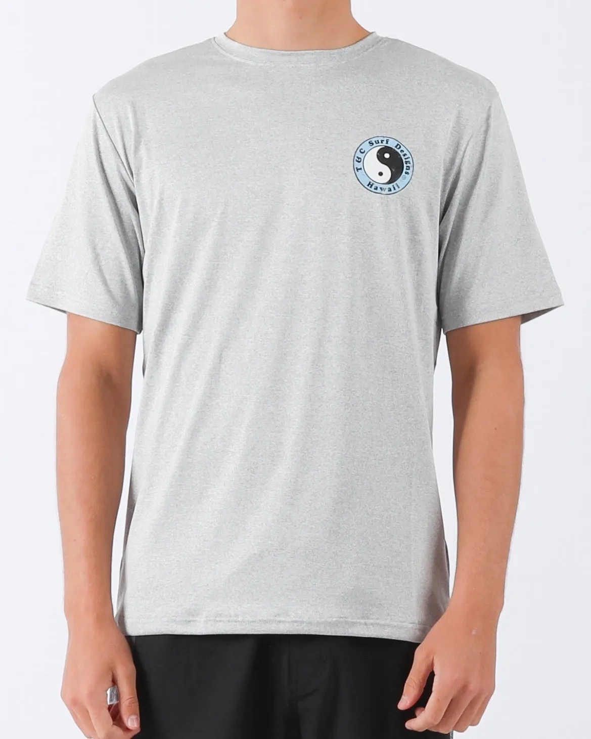 T&C OG LOGO SURF TEE UPF 50  - LIGHT GREY