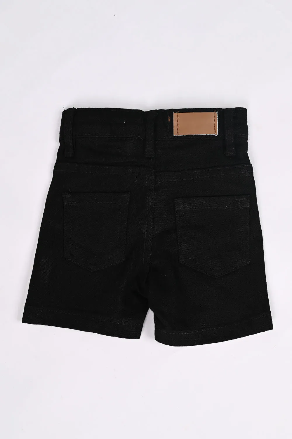 TB-06 - Black Denim Shorts