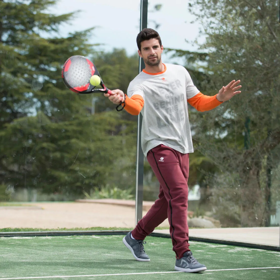 Tennis Badminton Padel Trousers - Burgundy