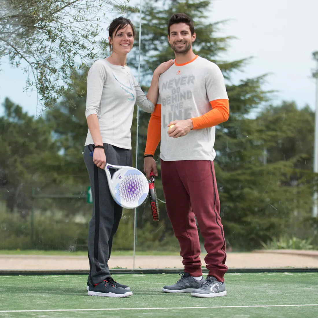 Tennis Badminton Padel Trousers - Burgundy