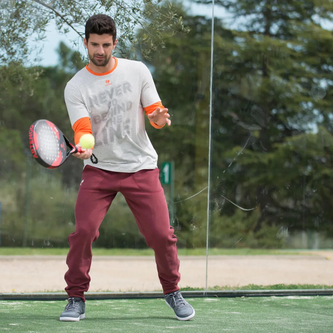 Tennis Badminton Padel Trousers - Burgundy