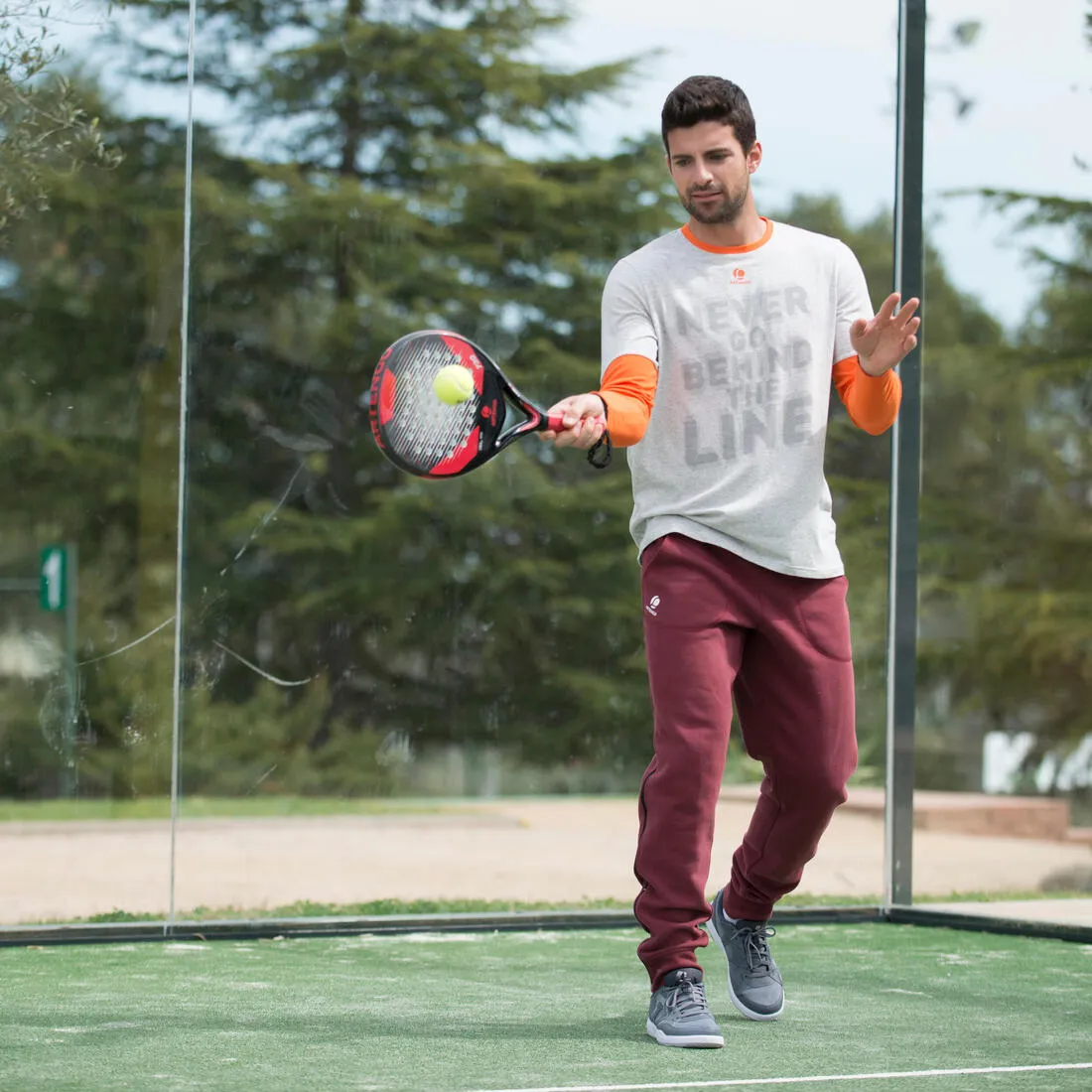 Tennis Badminton Padel Trousers - Burgundy